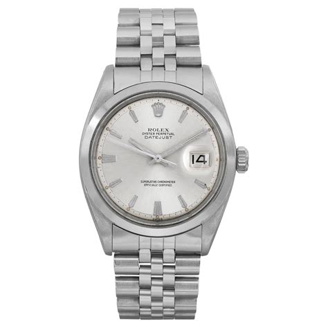 rolex datejust acciaio satinato uomo